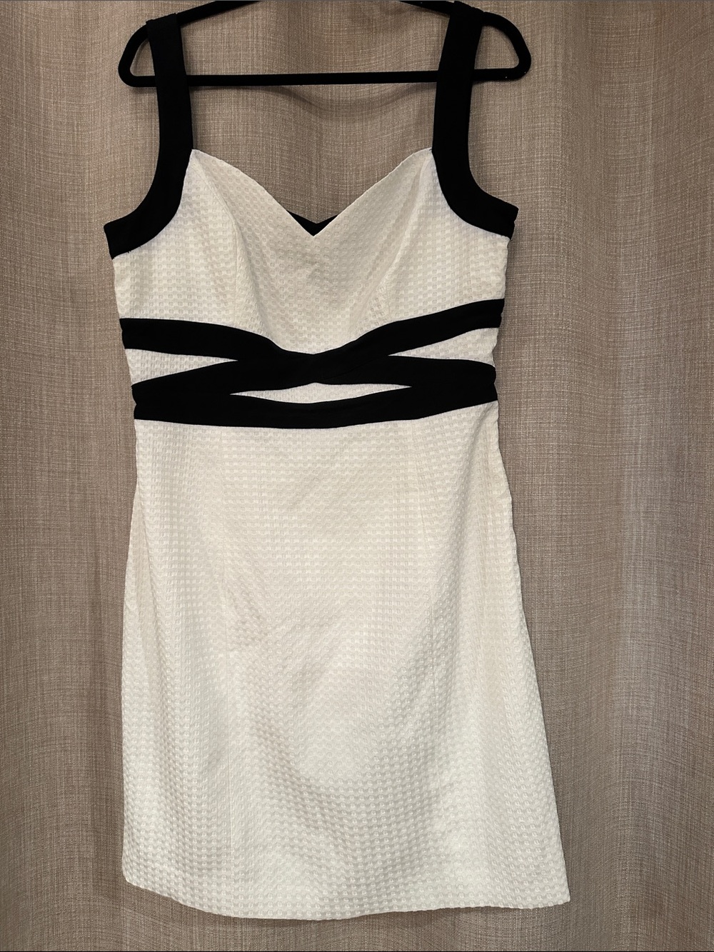 Guess Black & White Cutout Tank Dress - Women's